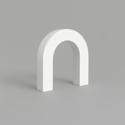 Ajunil’s Classic Arch Cutout Prop Podium – Essential for Product, Jewelry and Cosmetic Photography