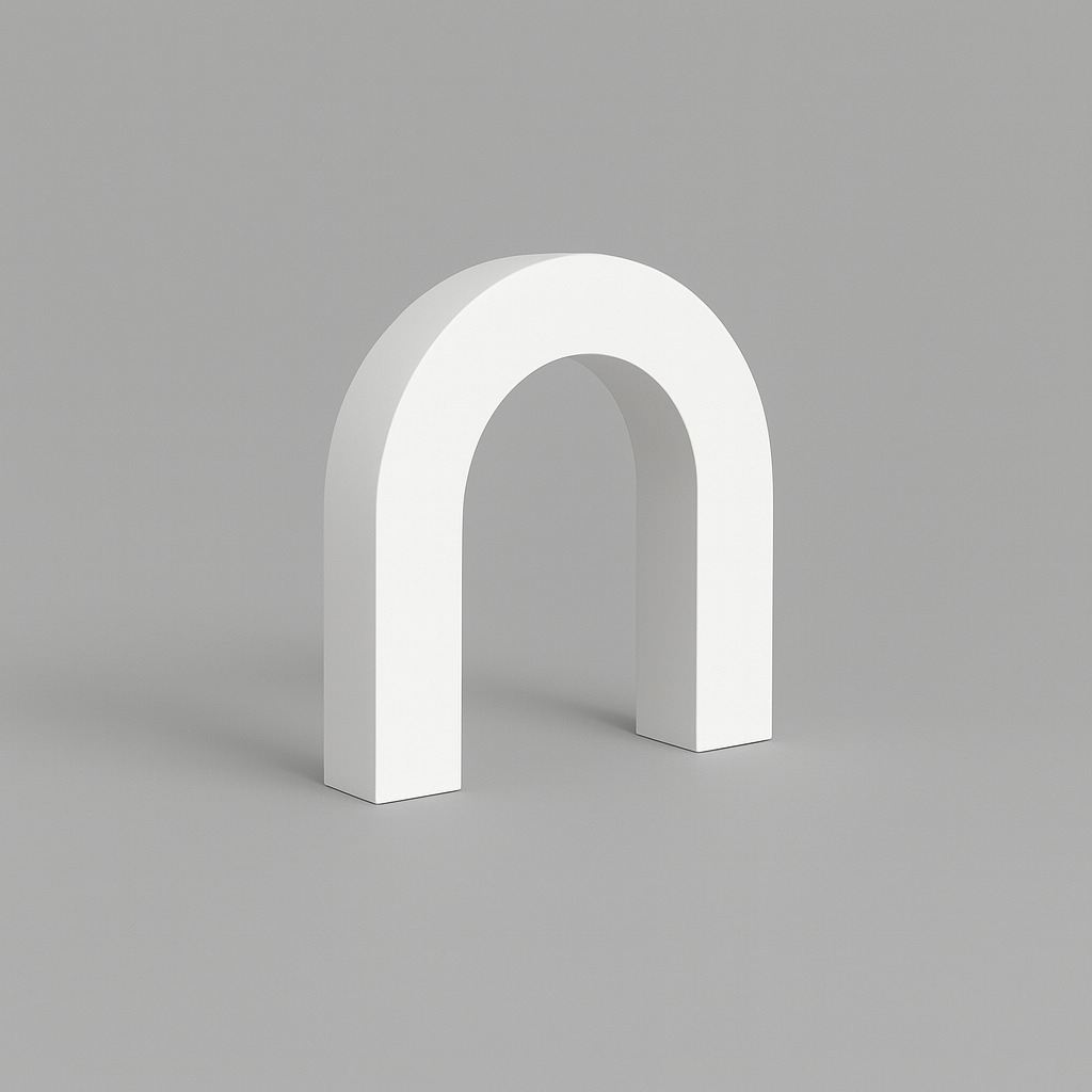 AJPPP11 Ajunil’s Classic Arch Cutout Prop Podium – Essential for Product, Jewelry and Cosmetic Photography - Image 1