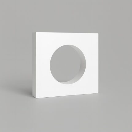 Ajunil’s Classic Circle Aperture Cutout Prop Podium – Essential for Product, Jewelry and Cosmetic Photography