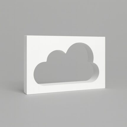 Ajunil’s Classic Cloud Cutout Aperture Prop Podium – Essential for Product, Jewelry and Cosmetic Photography