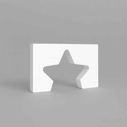 Ajunil’s Classic Star Cutout Aperture Prop Podium – Essential for Product, Jewelry and Cosmetic Photography