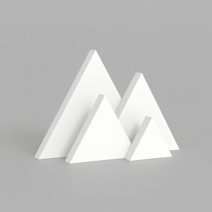 Ajunil's Must Have Triangle Podium Set - Ideal For Product & Cosmetic Photo-shoot