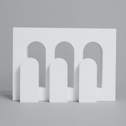 Ajunil's Must Have Arch Aperture Frame with 3 Pieces Dome - Ideal For Product & Cosmetic Photography