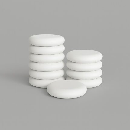 Ajunil’s Classic Bubble Cylinder & Disc Bundle – Set Of 3 Pieces – Ideal For Product & Cosmetic Photo-shoot